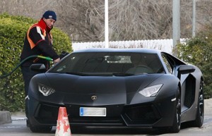 Cristiano Ronaldo Lamborghini Aventador