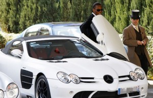 Didier Drogba Mercedes-Benz SLR McLaren Roadster